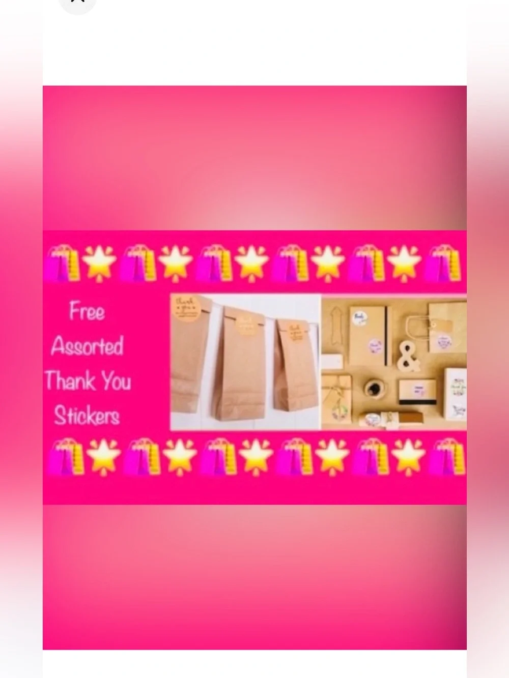 48pcs~Shipping Bag Bundle - Blue & Pink 9” x12” Bags w/Thank You Stickers ⭐️🆕⭐️